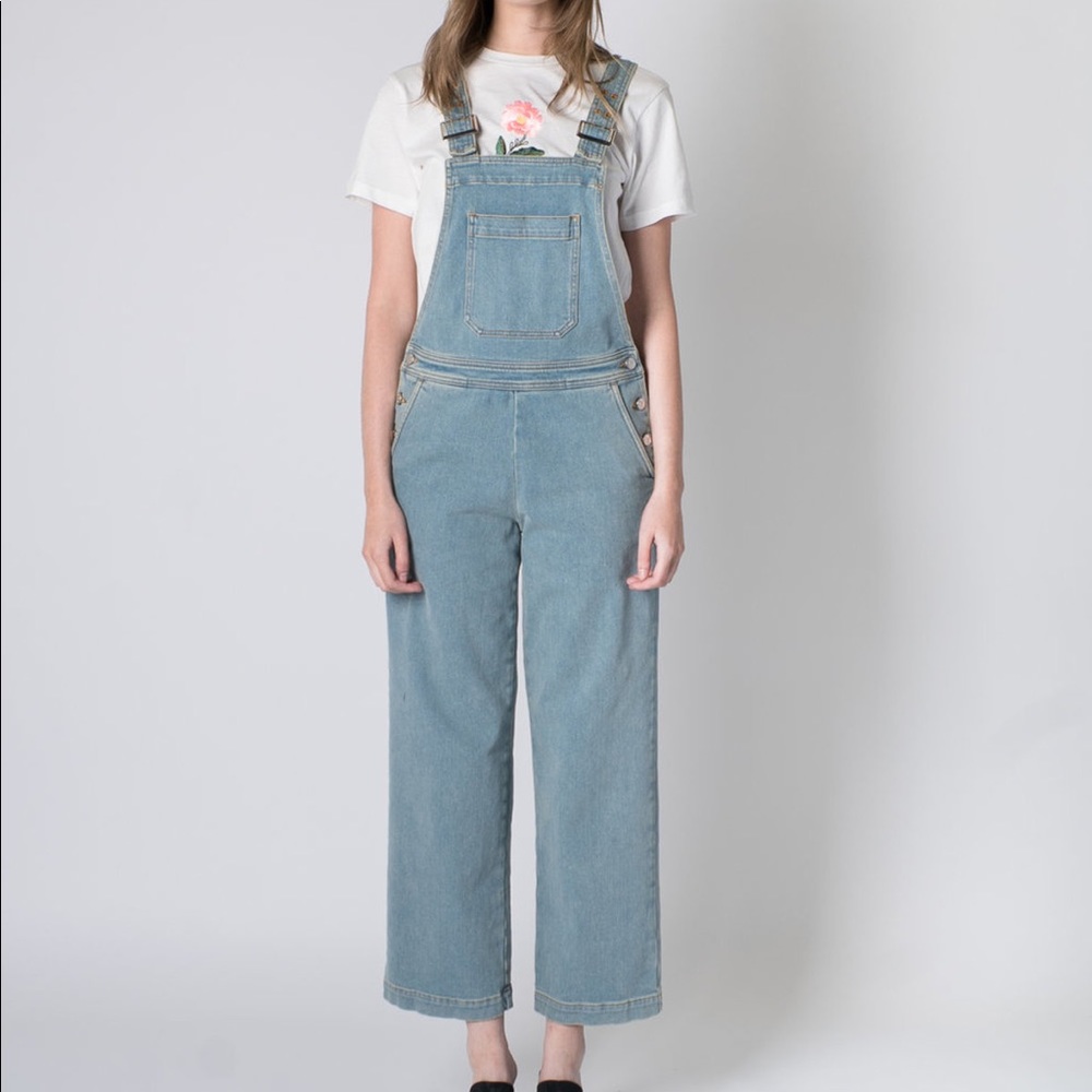 Alexa Chung Denim Overalls